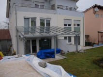 Terrassenüberdachung mit Glasdach